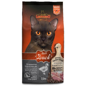 LEONARDO DUCK sausā barība kaķiem Pīle 7.5kg